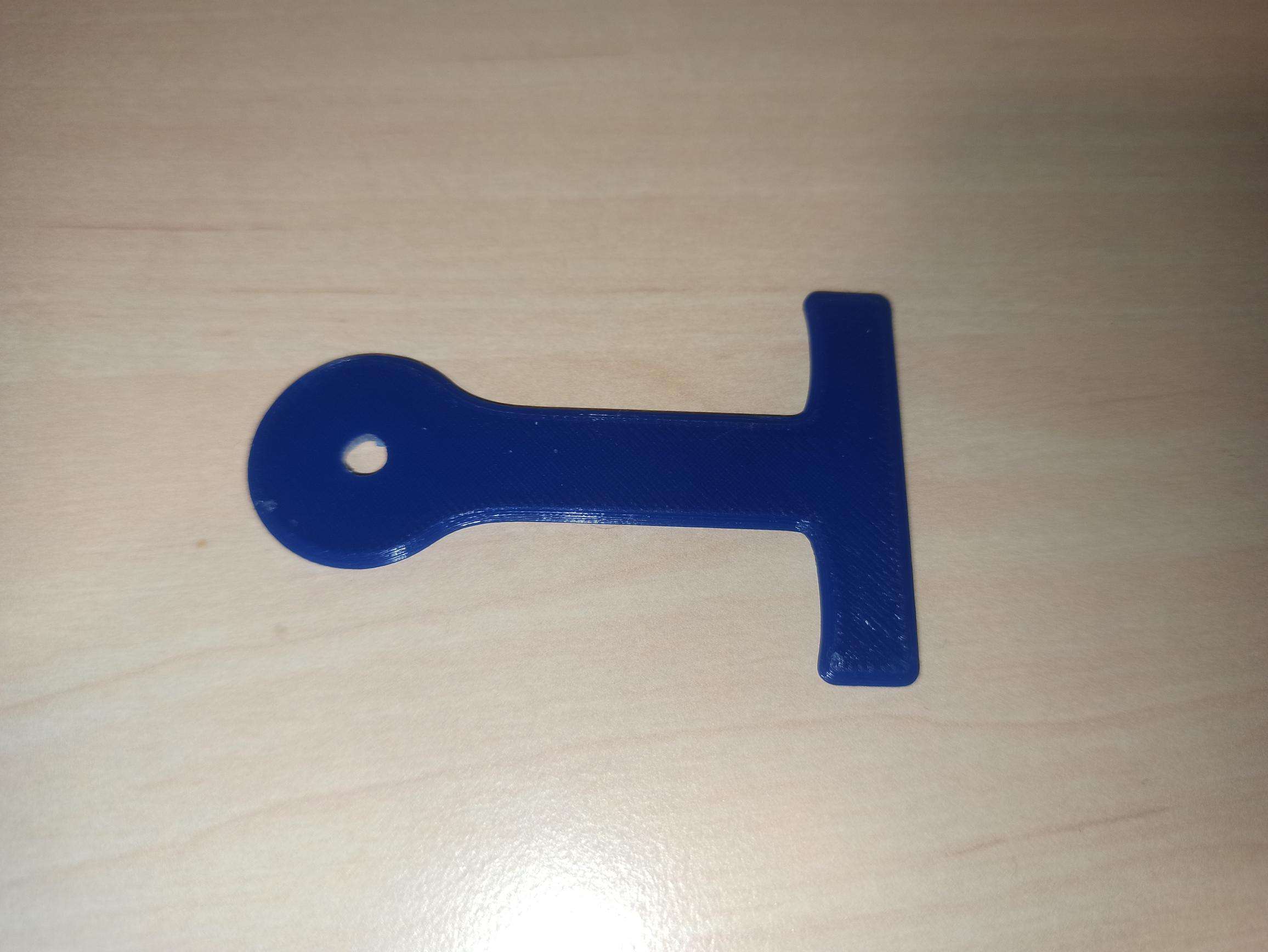 Printed shopping cart key opener