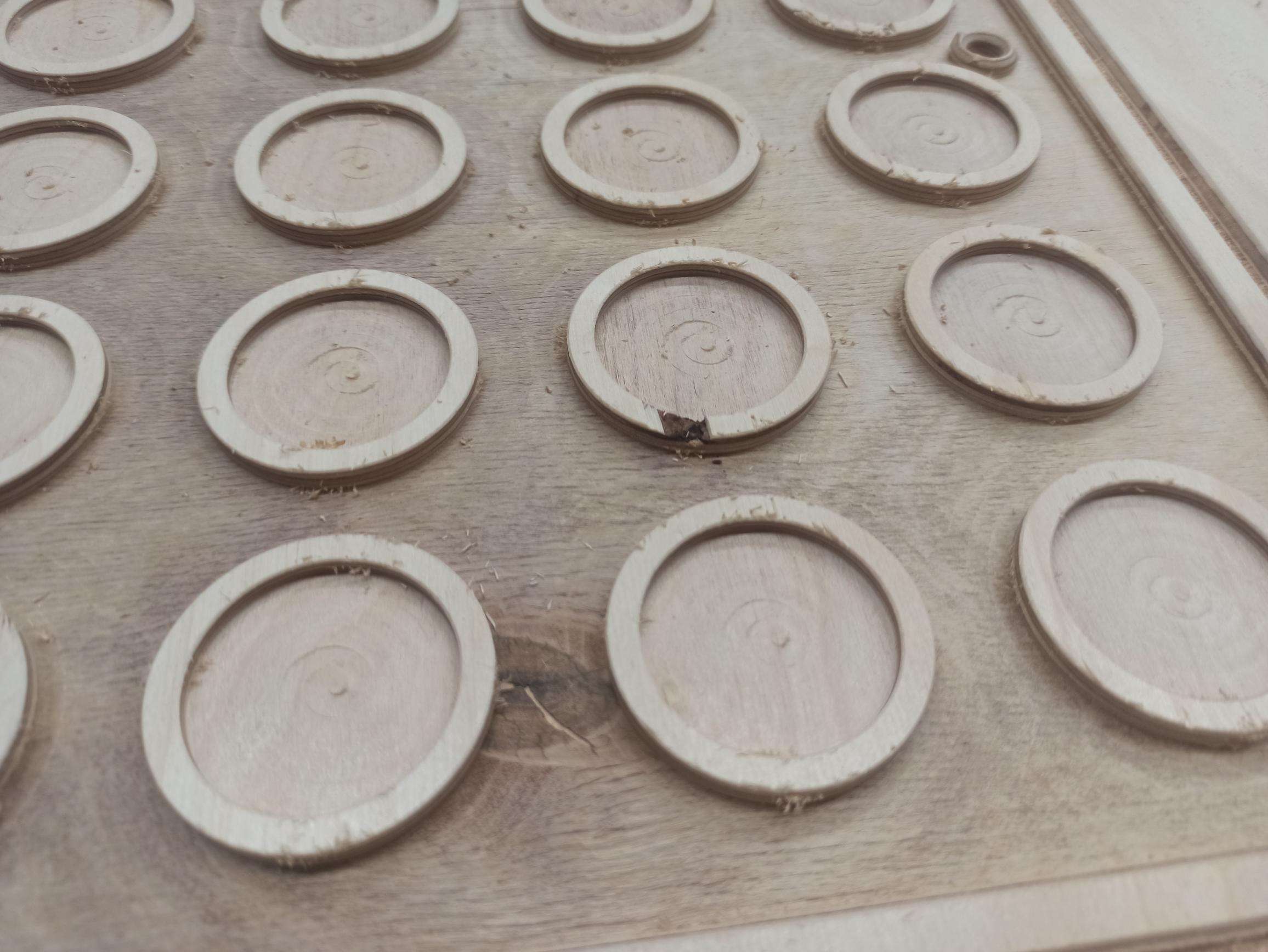 Small imperfections on tray surface
