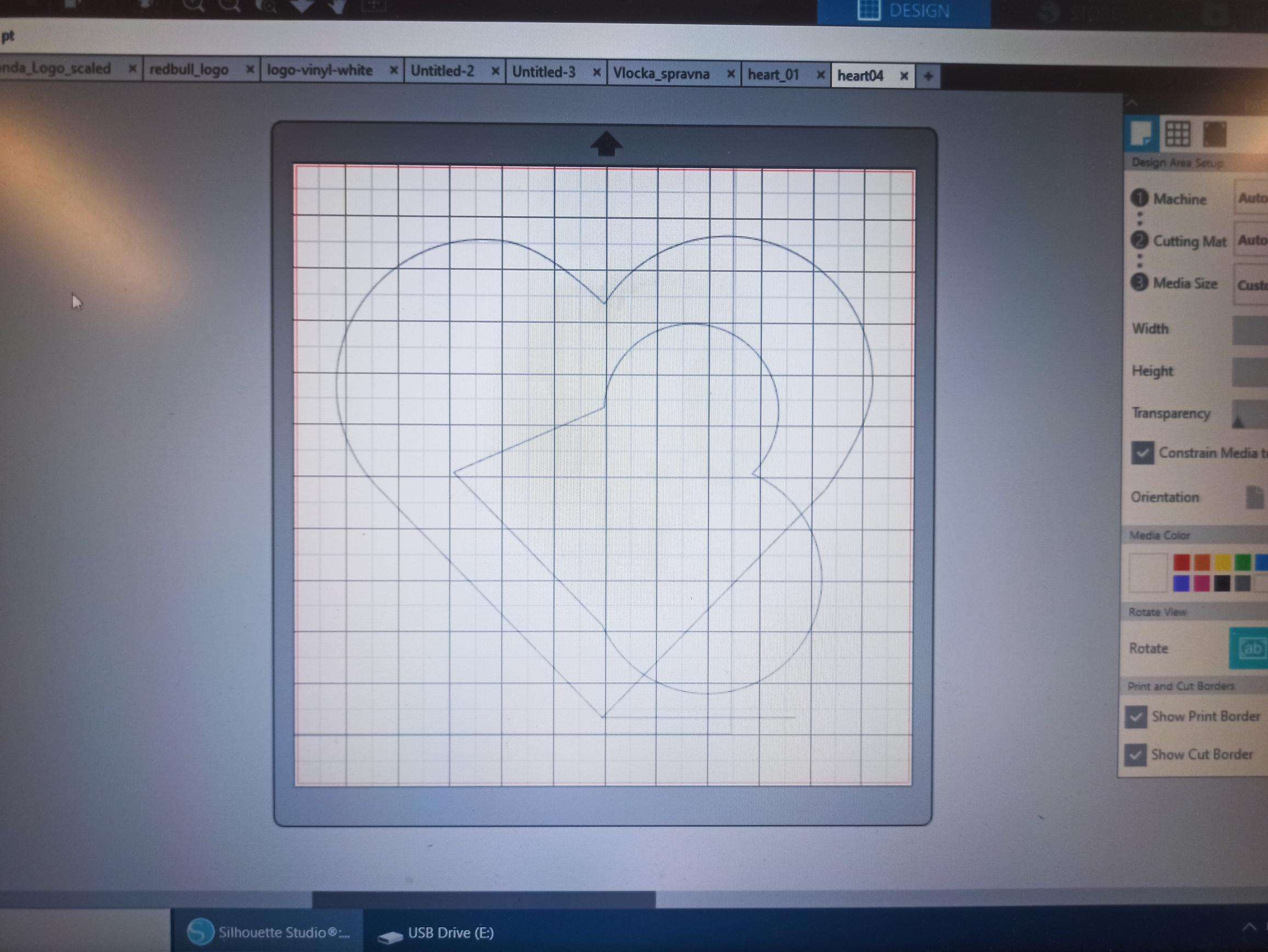 Distorted heart shape